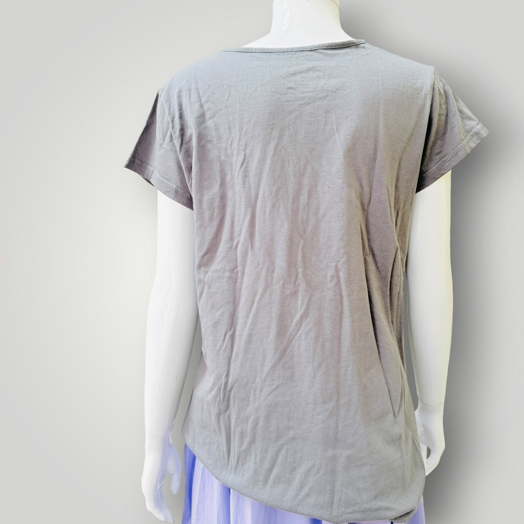 Taylor - Cotton Tee - Charcoal - Size M (3928077888749443045)