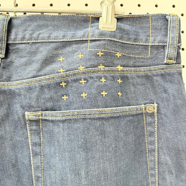Ksubi - Relaxed Straight Leg Denim Jeans - Indigo Blue - Size 34 (3928666261665420541)