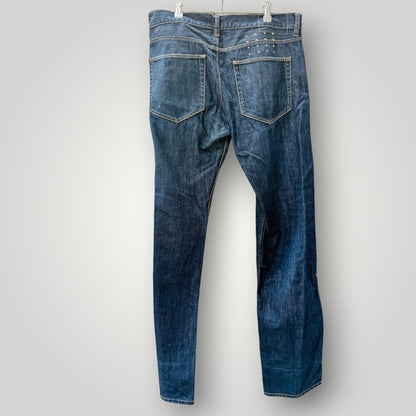 Ksubi - Relaxed Straight Leg Denim Jeans - Indigo Blue - Size 34 (3928666415138619069)
