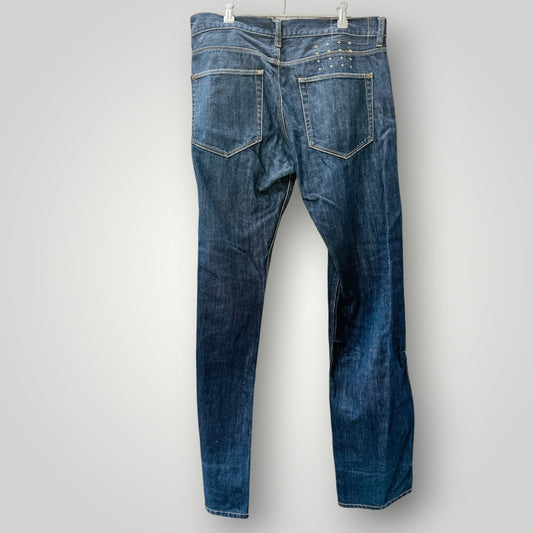 Ksubi - Relaxed Straight Leg Denim Jeans - Indigo Blue - Size 34 (3928666415138619069)