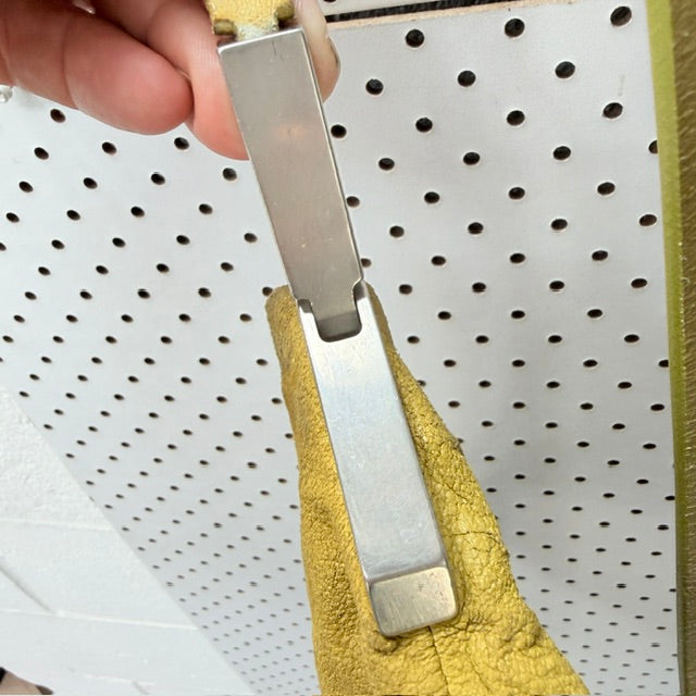 Rick Owens - Leather Crossbody Pouch Bag - Chartreuse Yellow (3928680038190005423)