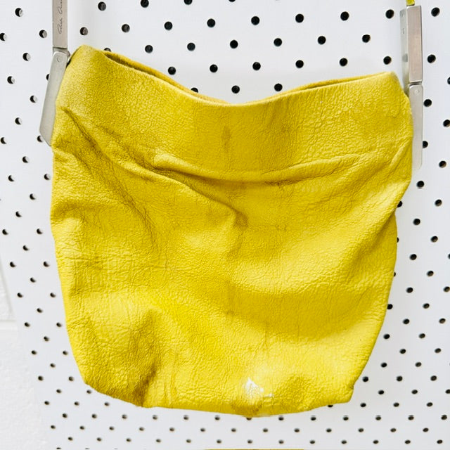 Rick Owens - Leather Crossbody Pouch Bag - Chartreuse Yellow (3928680044073854145)