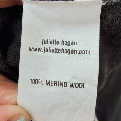 Juliette Hogan - Mock Neck Merino Jumper - Grey Marle - Size L (3928680049998701047)