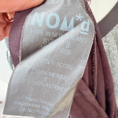 Nom*d  - Long Sleeve Printed Top - Made in NZ - Size S (3928680057926710135)