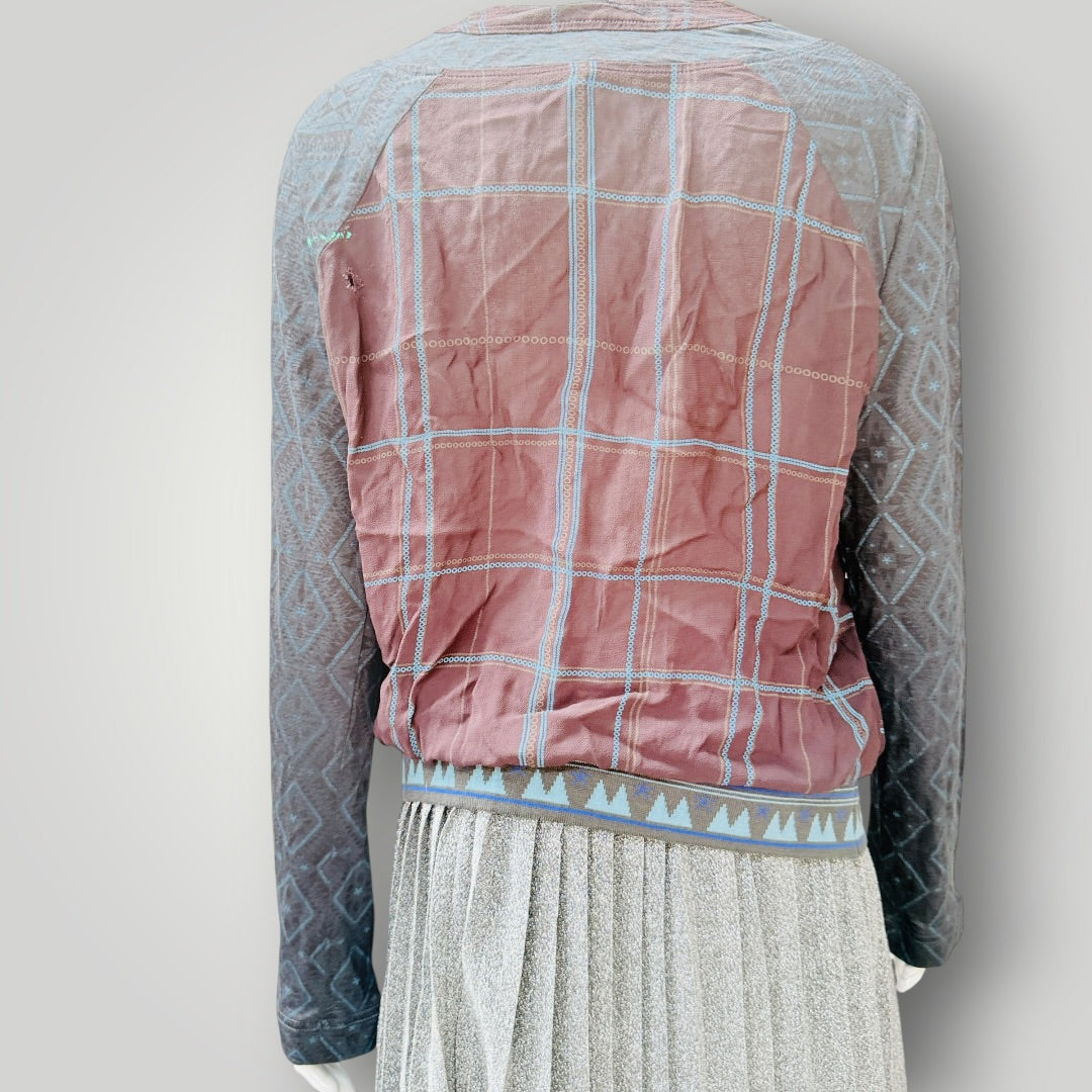 Nom*d  - Long Sleeve Printed Top - Made in NZ - Size S (3928682245961789643)