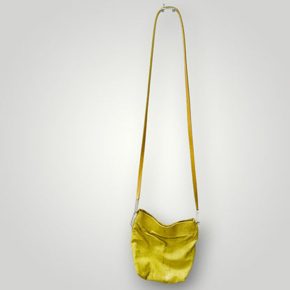Rick Owens - Leather Crossbody Pouch Bag - Chartreuse Yellow (3928682251899042257)
