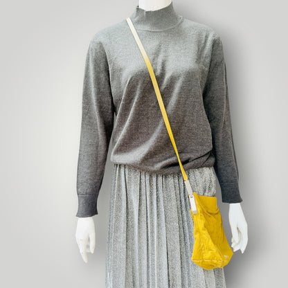 Rick Owens - Leather Crossbody Pouch Bag - Chartreuse Yellow (3928682253548688294)