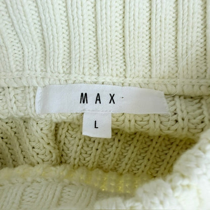 Max - Ribbed Organic Cotton Knit Sweater - Butter Yellow - Size L (3928749355349373175)