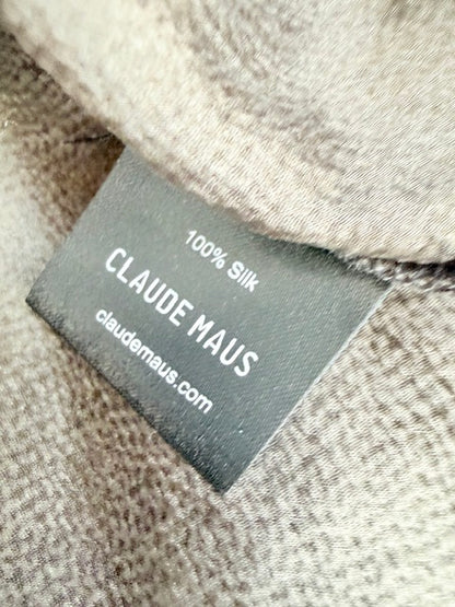 Claude Maus - Silk Skirt - Khaki - Size 10 (3928749461537099357)