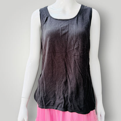 Coldwater Creek - Silk Tank Top - Black - Size XL (3928749698287631708)
