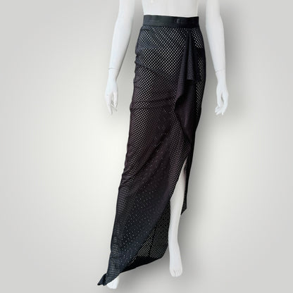 Rick Owens x Champion - Mesh Asymmetric Draped Skirt - Black - S (3928749702260915591)