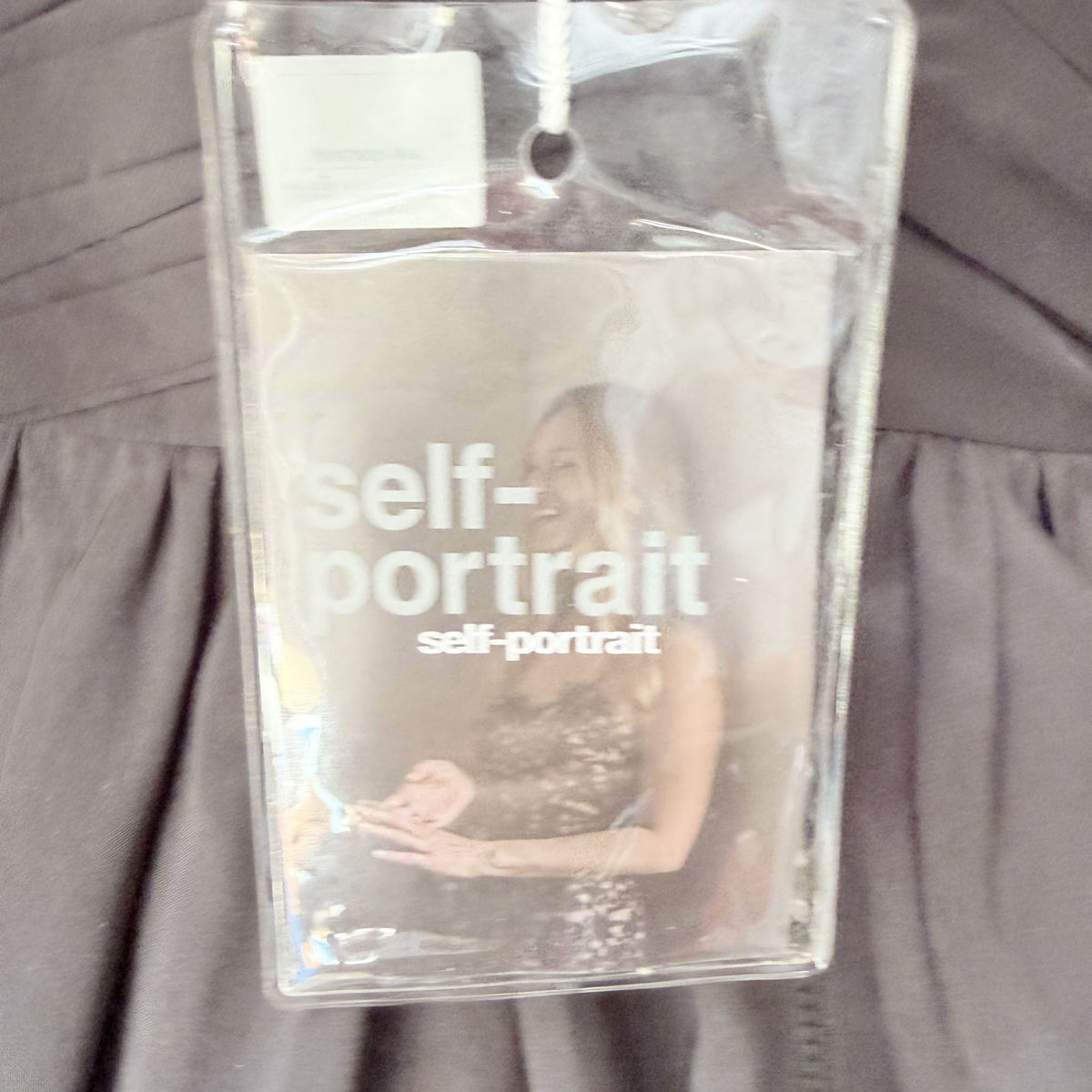 Self-Portrait - Cluster Sequin Taffeta Mini Dress - Black - Size 6 - BNWT (3928929288876188525)
