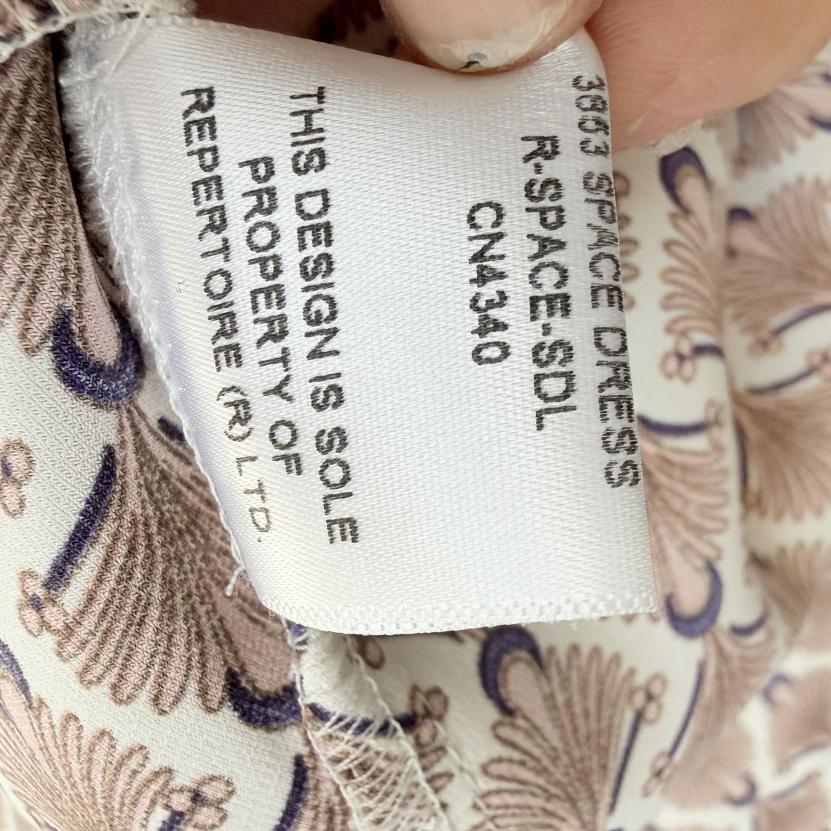 Repertoire - Space Dress - Pink & Purple Print - Size 10 - Made in NZ (3928929307741030760)