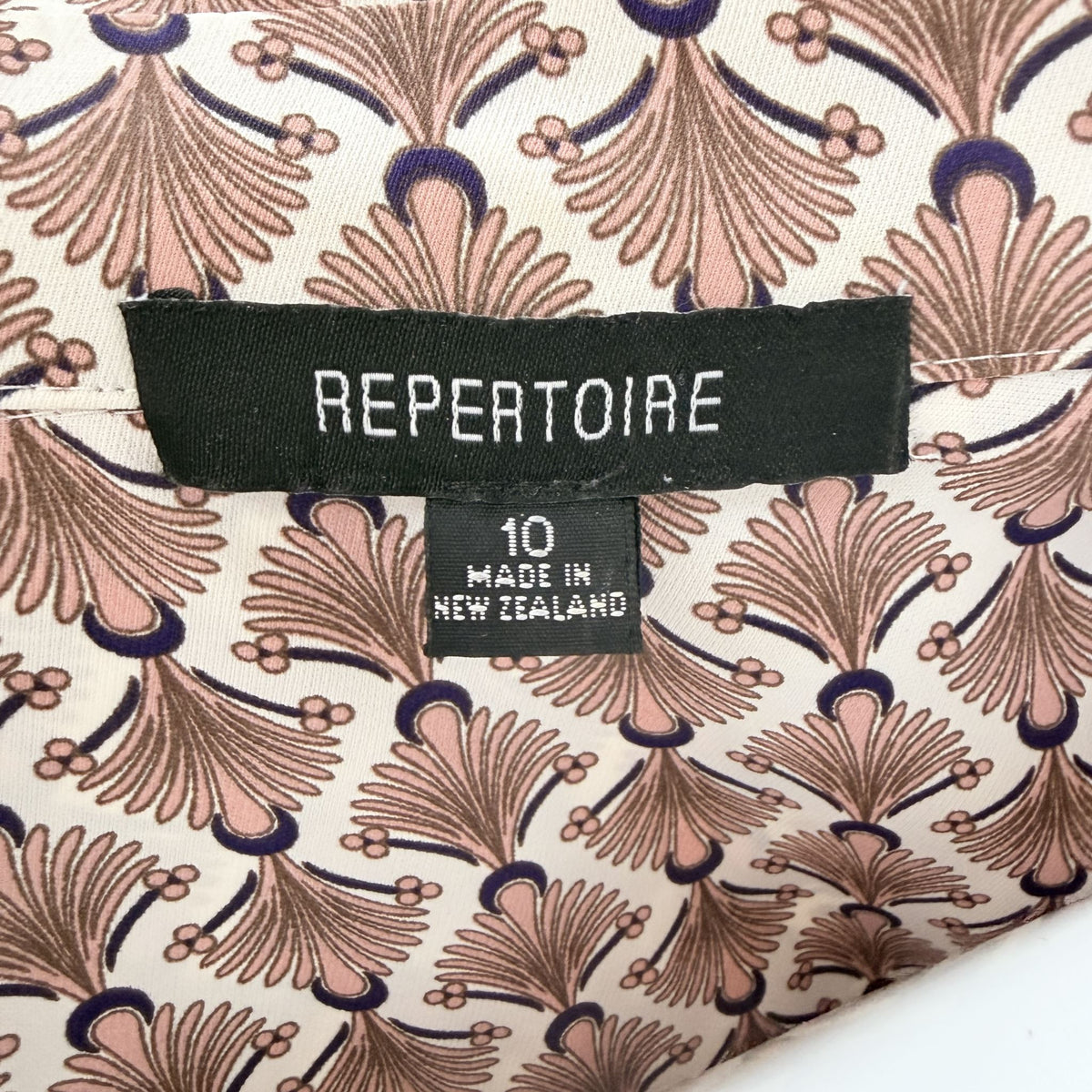 Repertoire - Space Dress - Pink & Purple Print - Size 10 - Made in NZ (3928930134062125734)