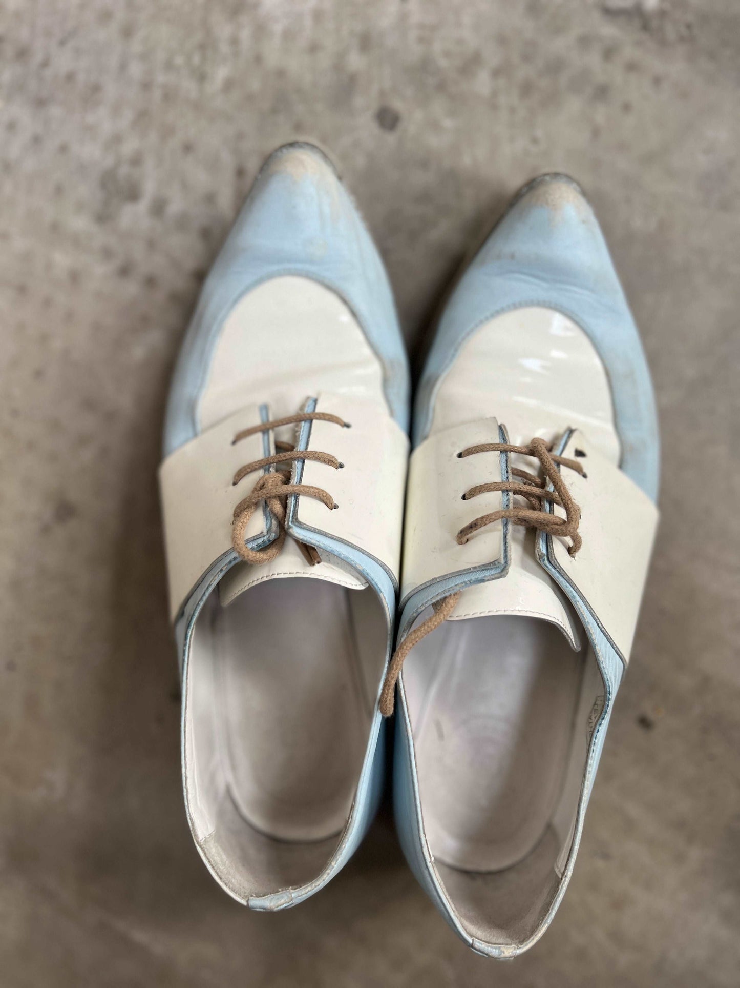 BEAU COOPS / archie loafers / white + blue / 40