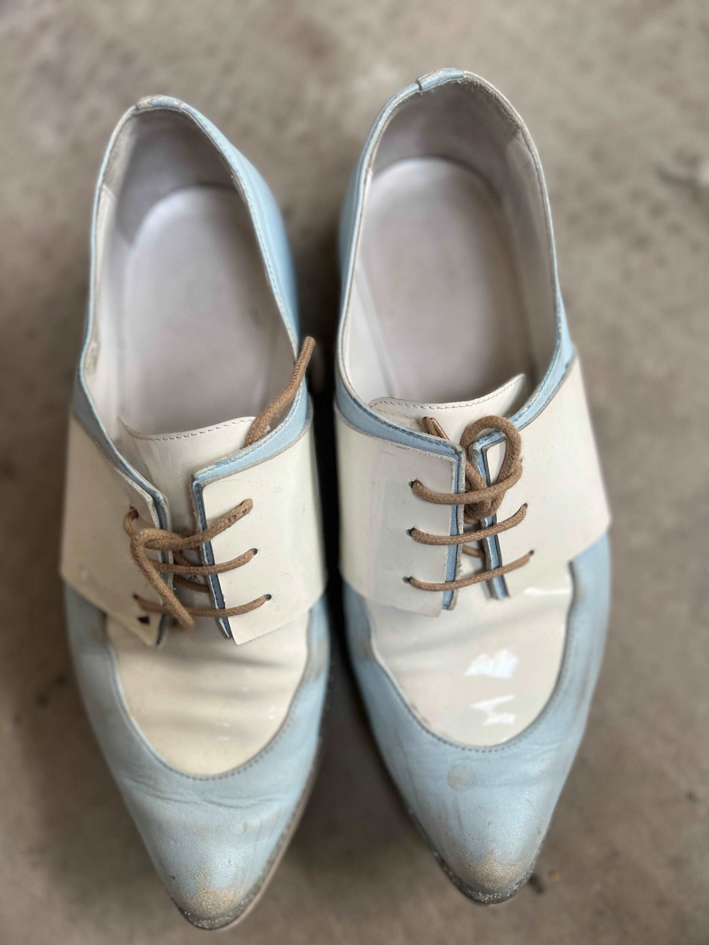 BEAU COOPS / archie loafers / white + blue / 40