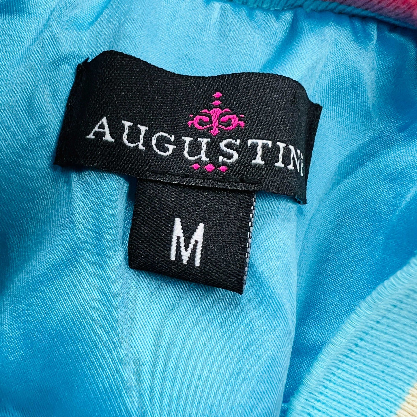 AUGUSTINE 'bengali' / colourful faux fur jacket / M