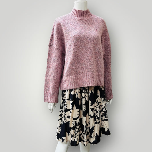 JULIETTE HOGAN / pleated silk skirt / s